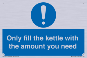 Only fill the kettle with the amount you need